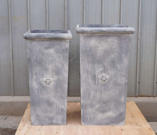Galvanised planters  Zinc garden pots - Image 11