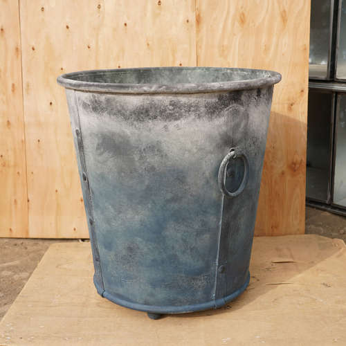 Galvanised planters  Zinc garden pots - Image 13