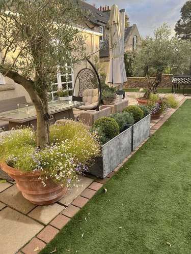 Galvanised planters  Zinc garden pots - Image 17