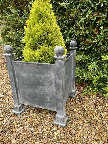 Galvanised planters  Zinc garden pots - Image 4