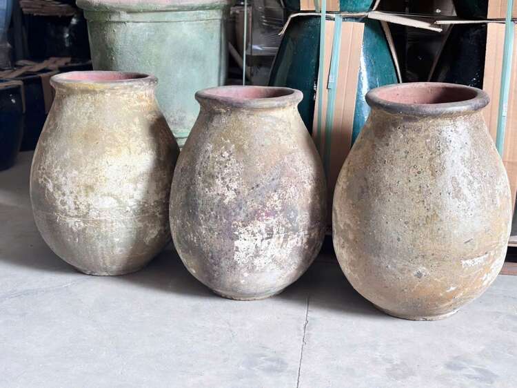New pots arriving soon  Aged and distressed terracotta pots - Image 6
