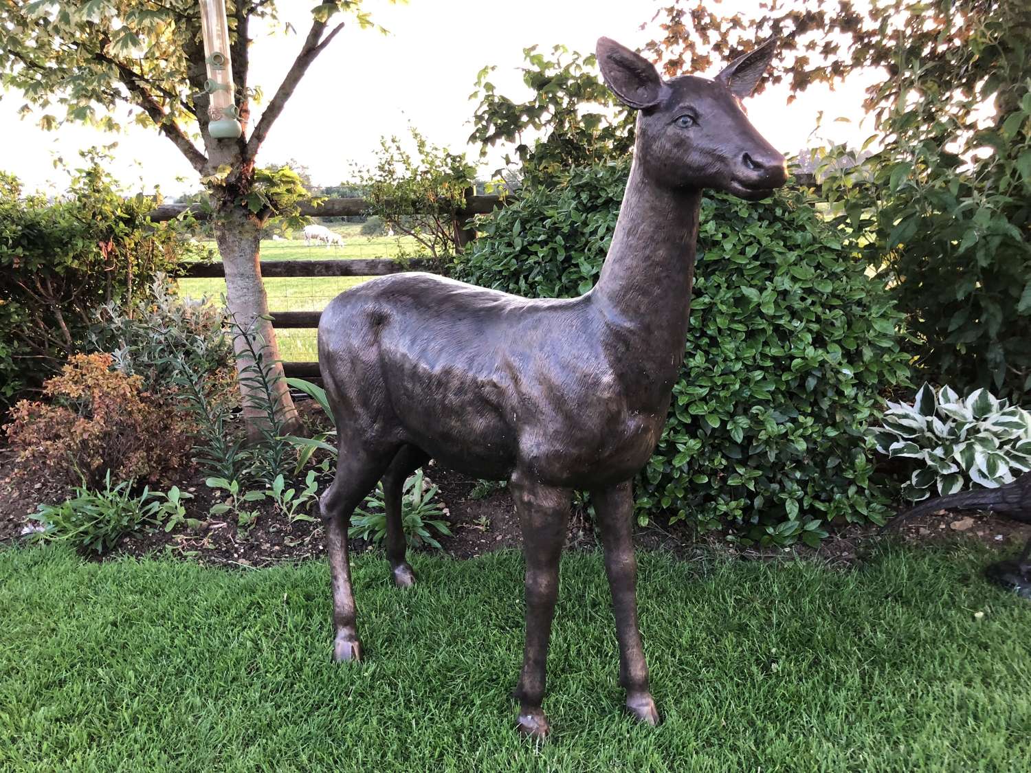 Bronze deer sculpture - bronze deer statue