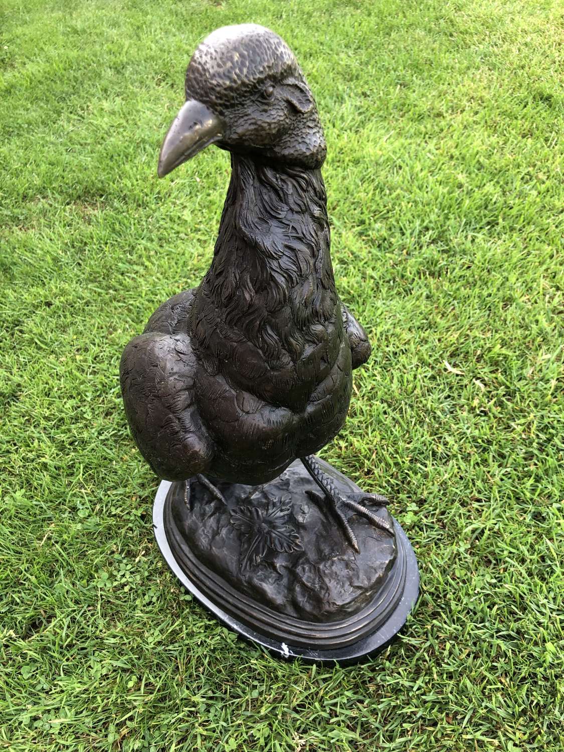 Bronze pheasant sculpture - bronze bird statue