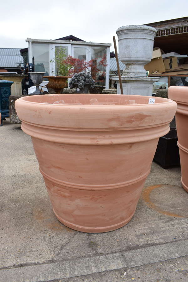 Large Tuscan terracotta pots - Terracotta pots 100 cm dia