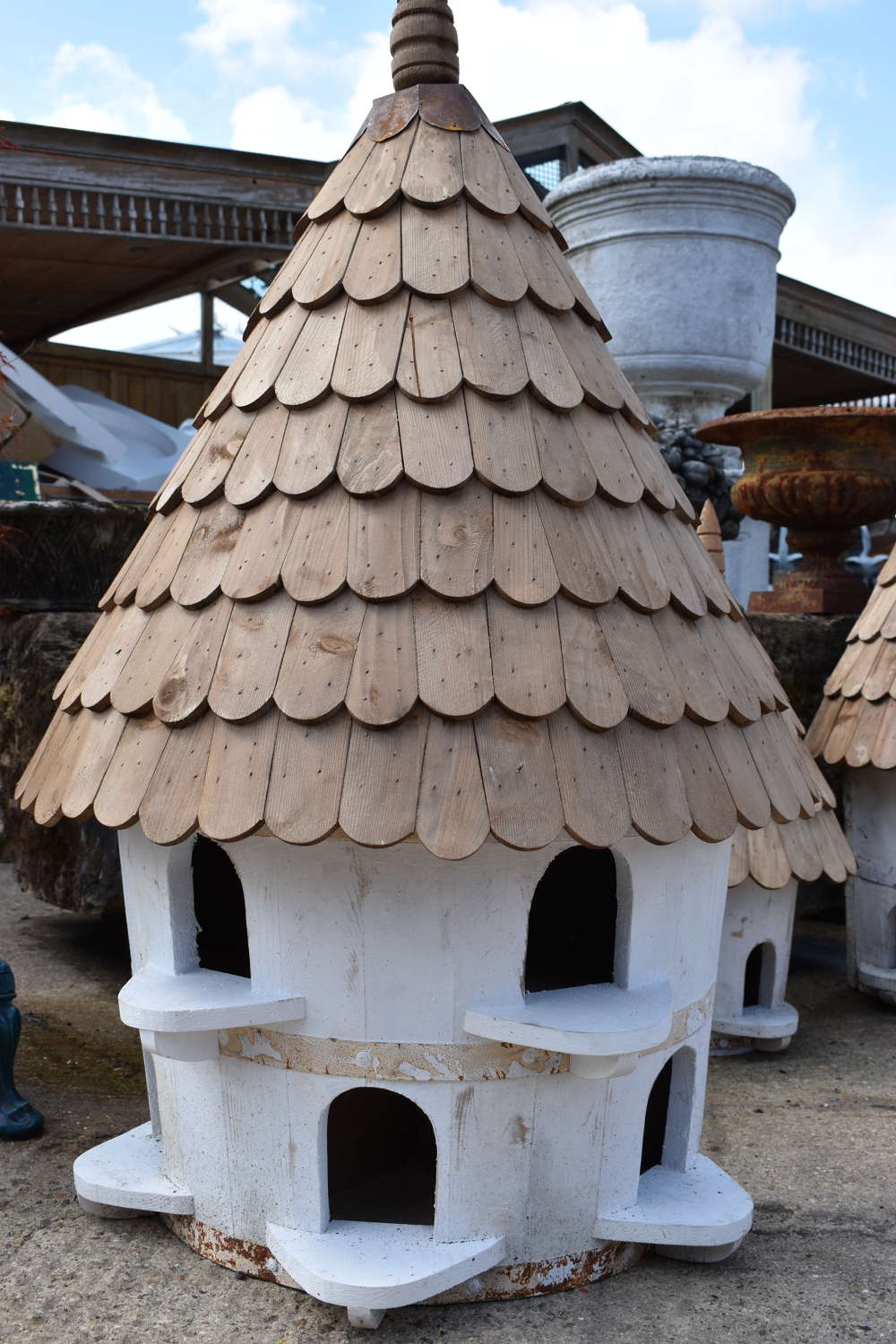 Handmade extra large half round Bird house