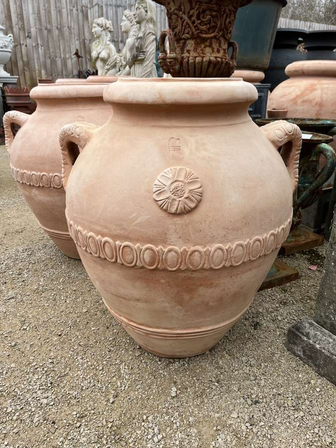 Italian Terracotta - Etruscan Jar - Tuscan Pottery 75 cm tall