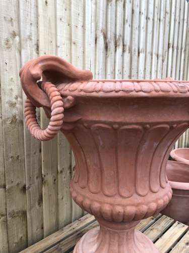 Terracotta Ring Urn - Italian Urn 85 cm tall