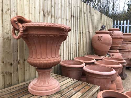 Terracotta Ring Urn - Italian Urn 85 cm tall