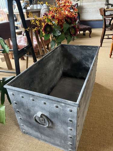 Galvanised Tank - Riveted Zinc Planter 100 cm