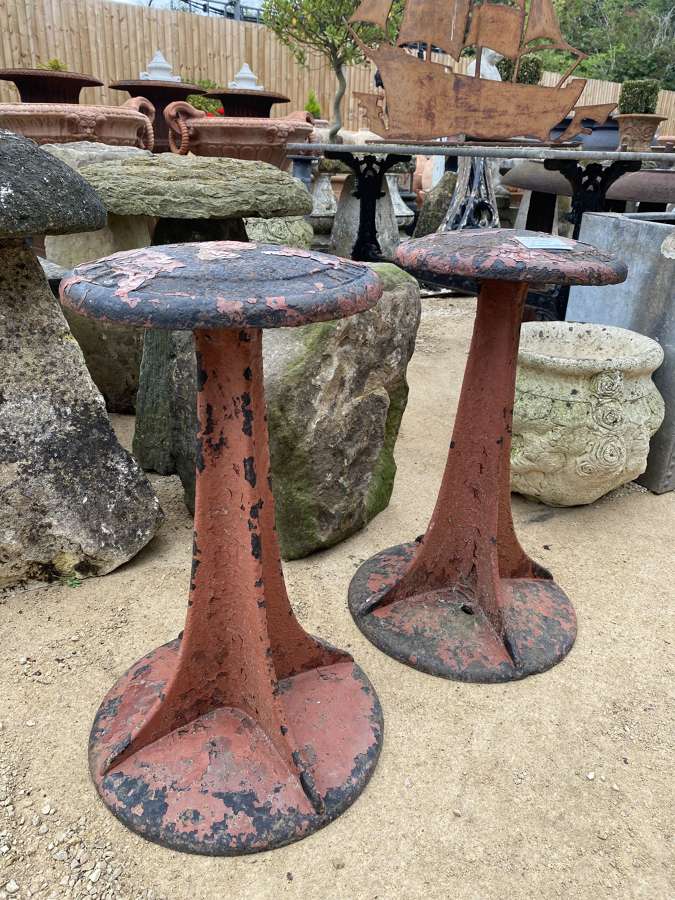 Pair of Metal Staddles