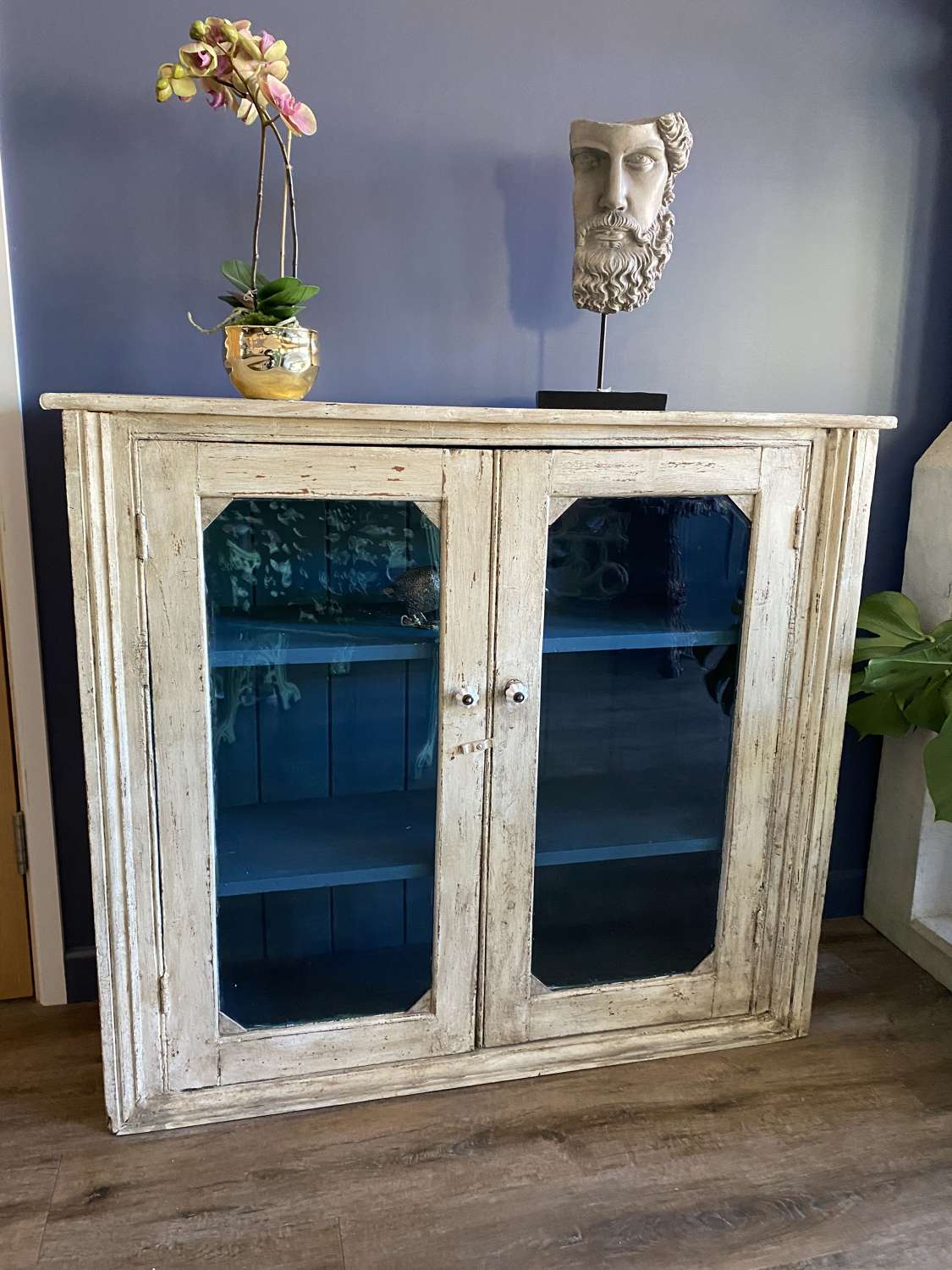 Old Distressed Pine Cabinet