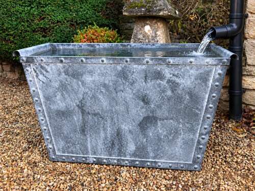 Large Galvanised Tanks - Water trough - Metal Garden Planters