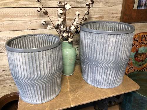 Dolly Tubs Planters - Zinc Planters 48 cm