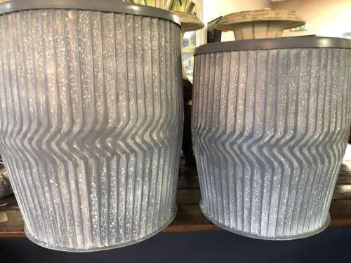 Dolly Tubs Planters - Zinc Planters 48 cm
