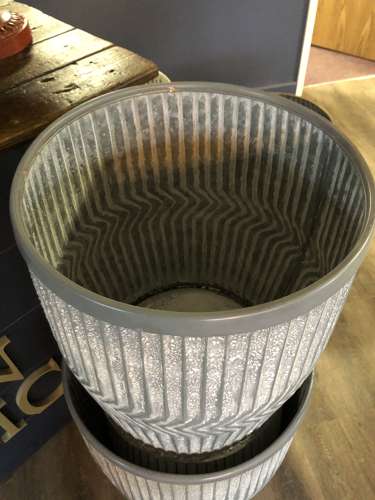 Dolly Tubs Planters - Zinc Planters 48 cm
