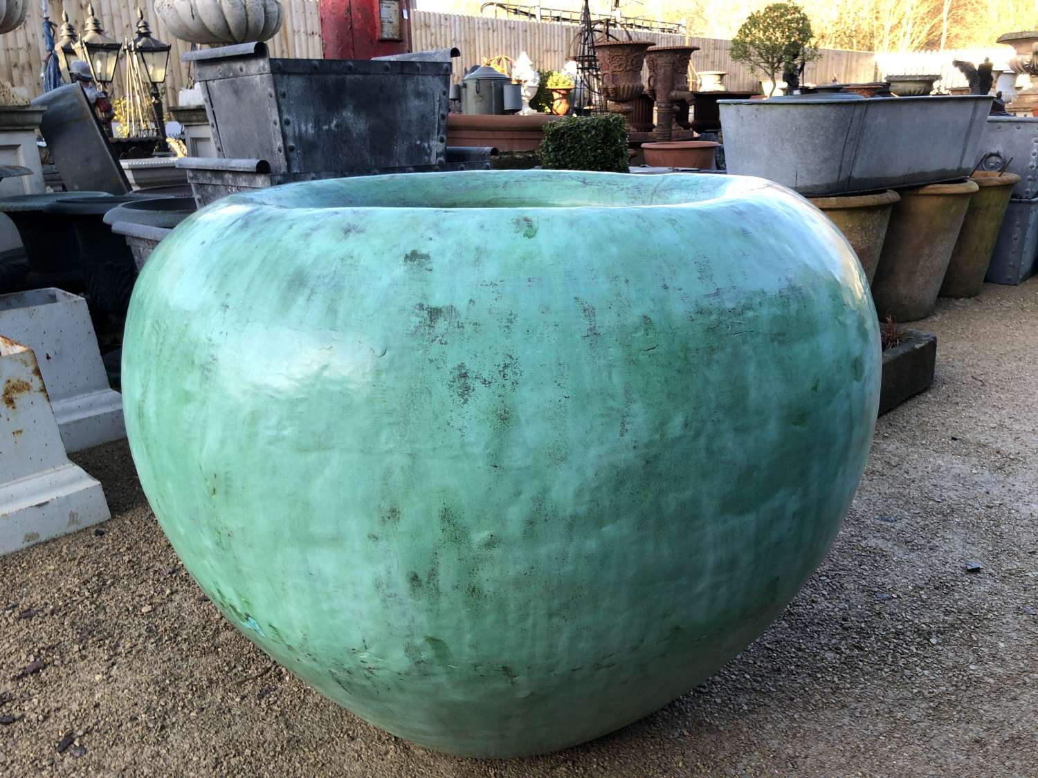 Extra Large Copper Planter - Apple Pot