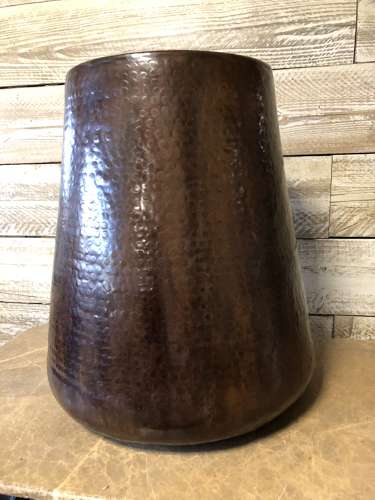 Brass Tower planter - Antique finish brass planter - copper planter