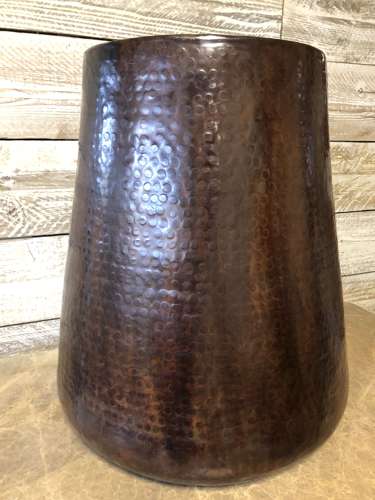 Brass Tower planter - Antique finish brass planter - copper planter