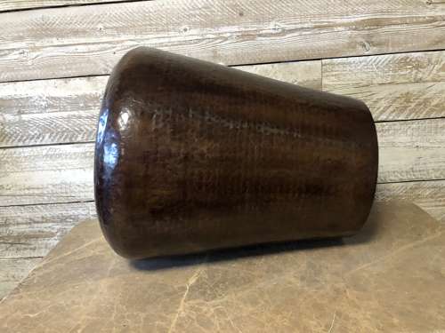 Brass Tower planter - Antique finish brass planter - copper planter