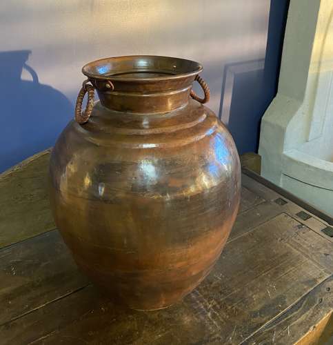 Small Copper Pot 50 cm - Copper Ali Baba Pot - Copper planter