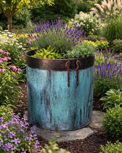 Large Copper Cauldron 81 cm - Copper Planter