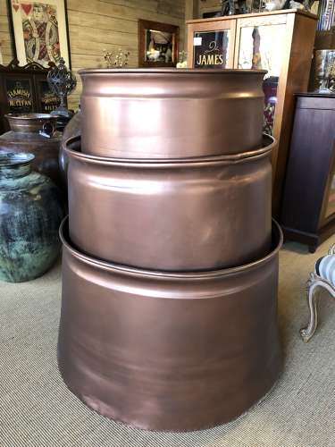 Large Copper cauldron - Copper Planter 79 cm dia