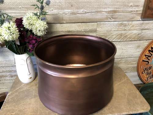 Copper Cauldron - Copper Garden Planter 64 cm dia - copper planter