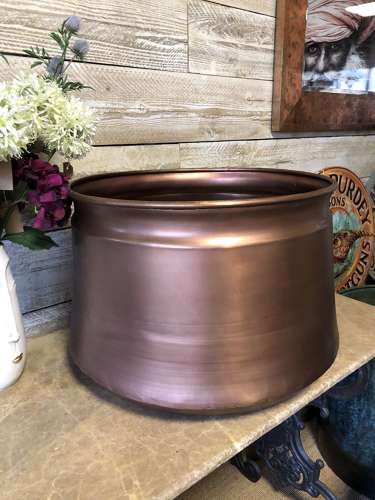 Copper Cauldron - Copper Garden Planter 64 cm dia - copper planter