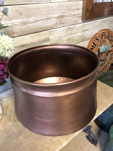 Copper Cauldron - Copper Garden Planter 64 cm dia - copper planter
