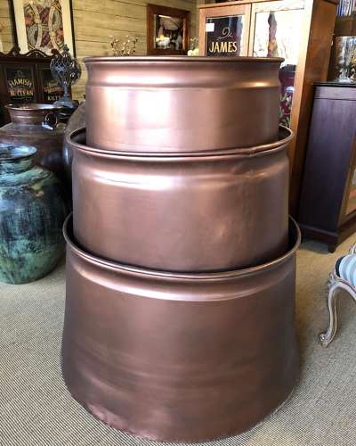 Copper Cauldron - Copper Garden Planter 64 cm dia - copper planter