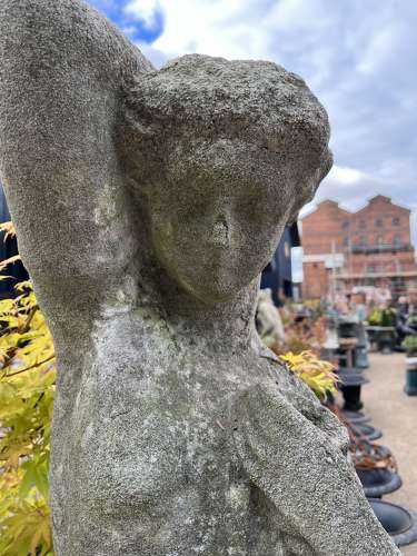 Chilstone Statue of a Maiden on Hexagonal plinth