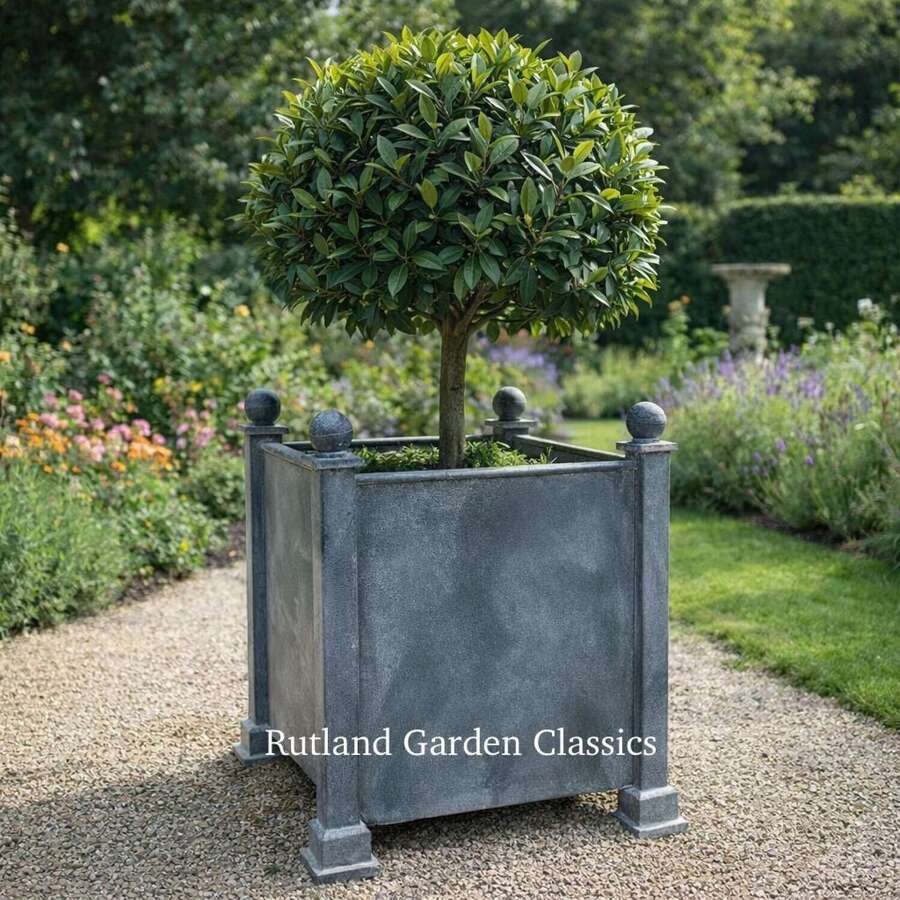 Galvanised Versailles Planter - Zinc garden planter 51 cm sq