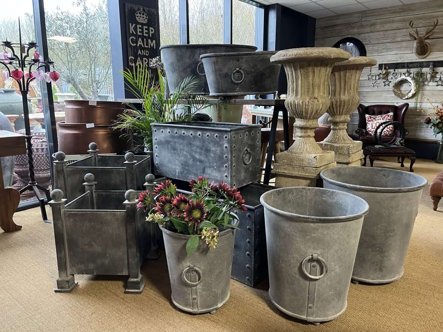 Galvanised Planters & Zinc Pots