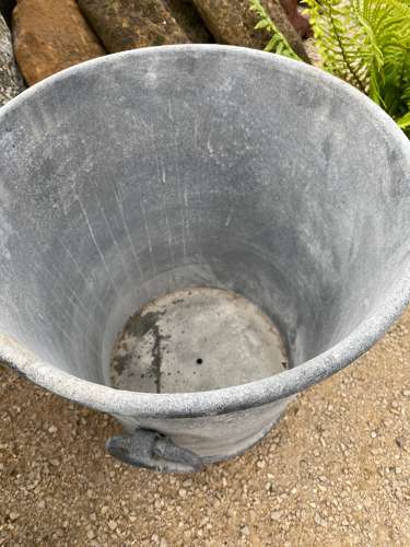 Zinc Metal Planter with Vintage paint Finish 47cm
