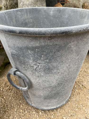 Zinc Metal Planter with Vintage paint Finish 47cm