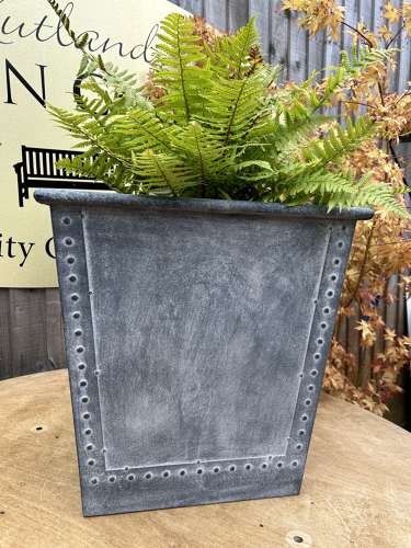 Galvanised Planter SPECIAL OFFER - Saxon Zinc Planter Medium 50cm