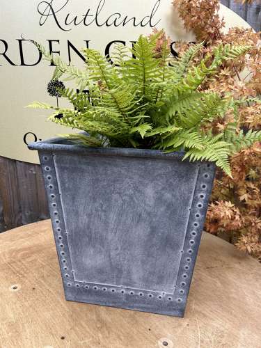 Galvanised Planter SPECIAL OFFER - Saxon Zinc Planter Medium 50cm