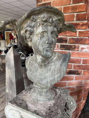 Large Mercury Bust - Greek God Hermes bust