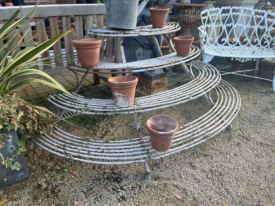 Antique Arras wrought iron plant stand.
