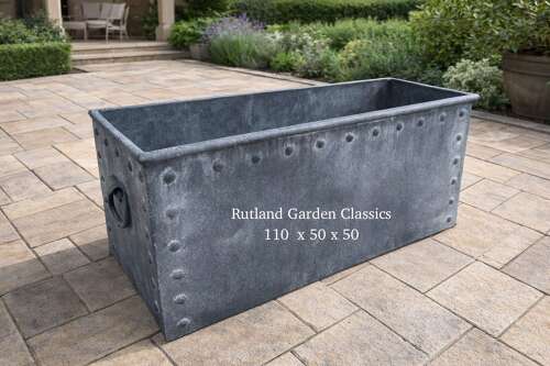 Galvanised trough / Planter - cattle trough 110 cm