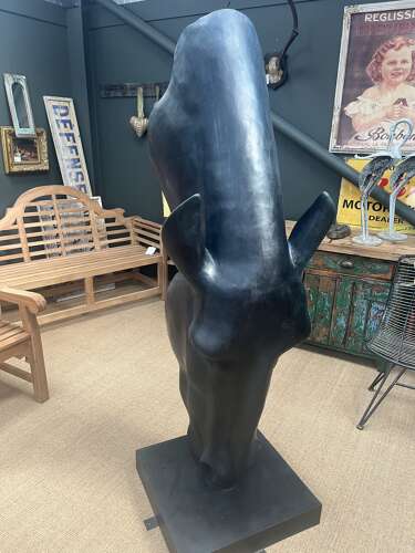 Bronze Horse Head - bronze horse garden sculpture - Still Water