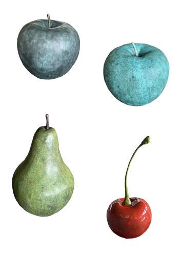 Bronze Cherry - cherry garden sculpture