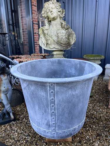 Galvanised Planter - metal garden planter - garden pots