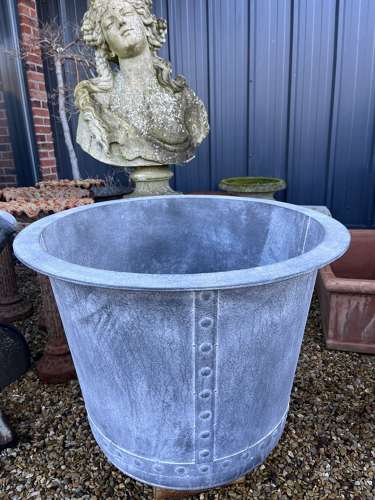 Galvanised Planter - metal garden planter - garden pots