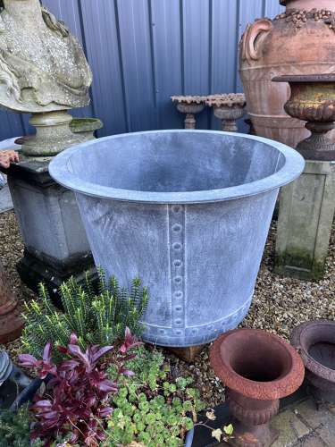 Galvanised Planter - metal garden planter - garden pots