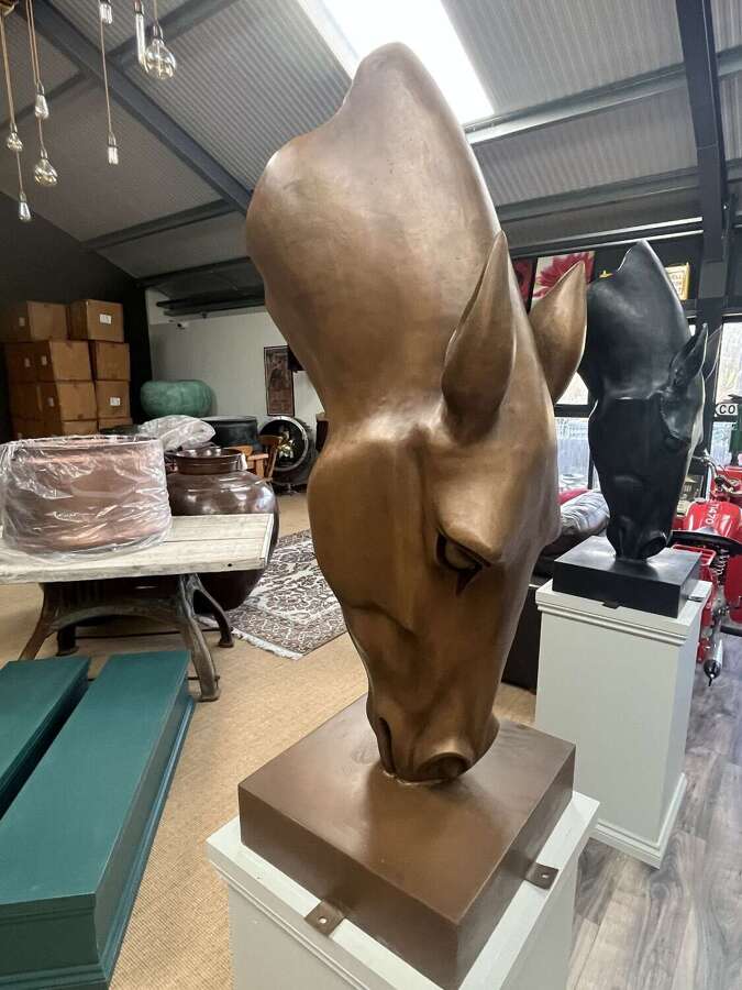Bronze Horse Statue - Still Water sculpture - bronze garden art