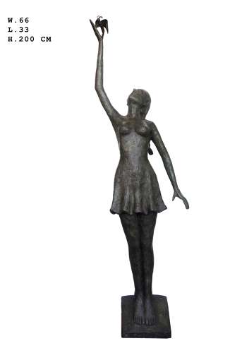 Bronze Sculpture of Girl - Bronze sculpture