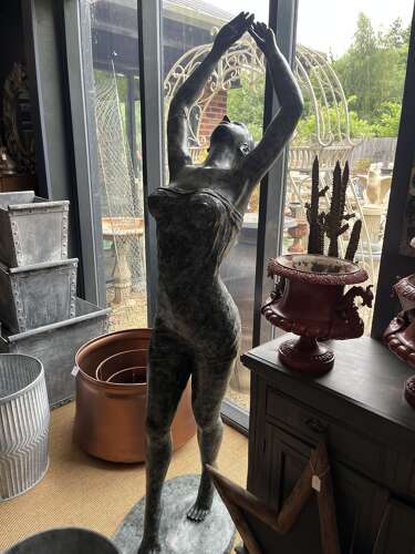 Bronze Standing Lady sculpture - bronze statue