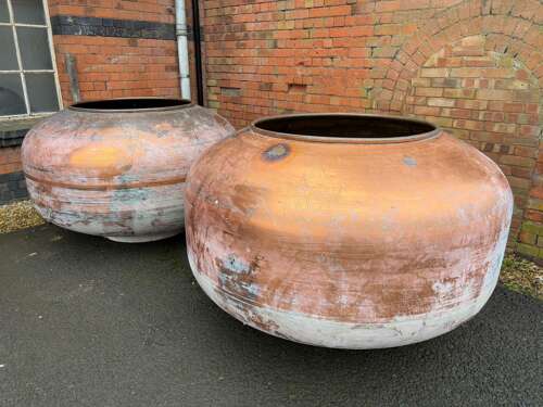 EX LARGE COPPER PLANTER - LARGE COPPER POT