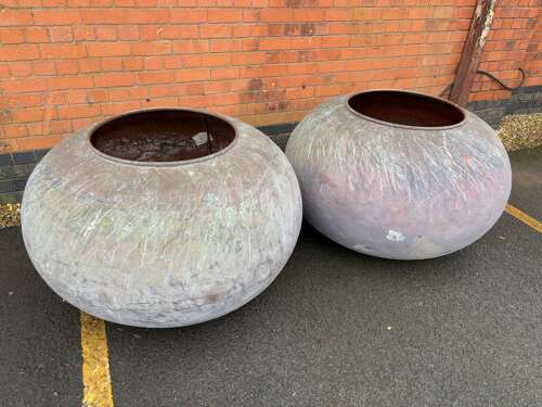 Large Copper Planter - copper pot